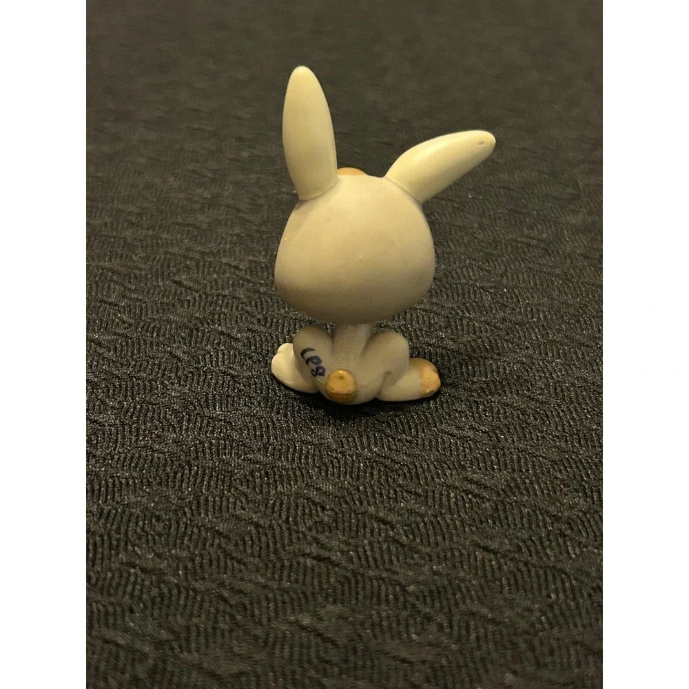 LPS LITTLEST PET SHOP BUNNY RABBIT #1333 GREY BLUE EYES PETRIPLETS HASBRO TOY